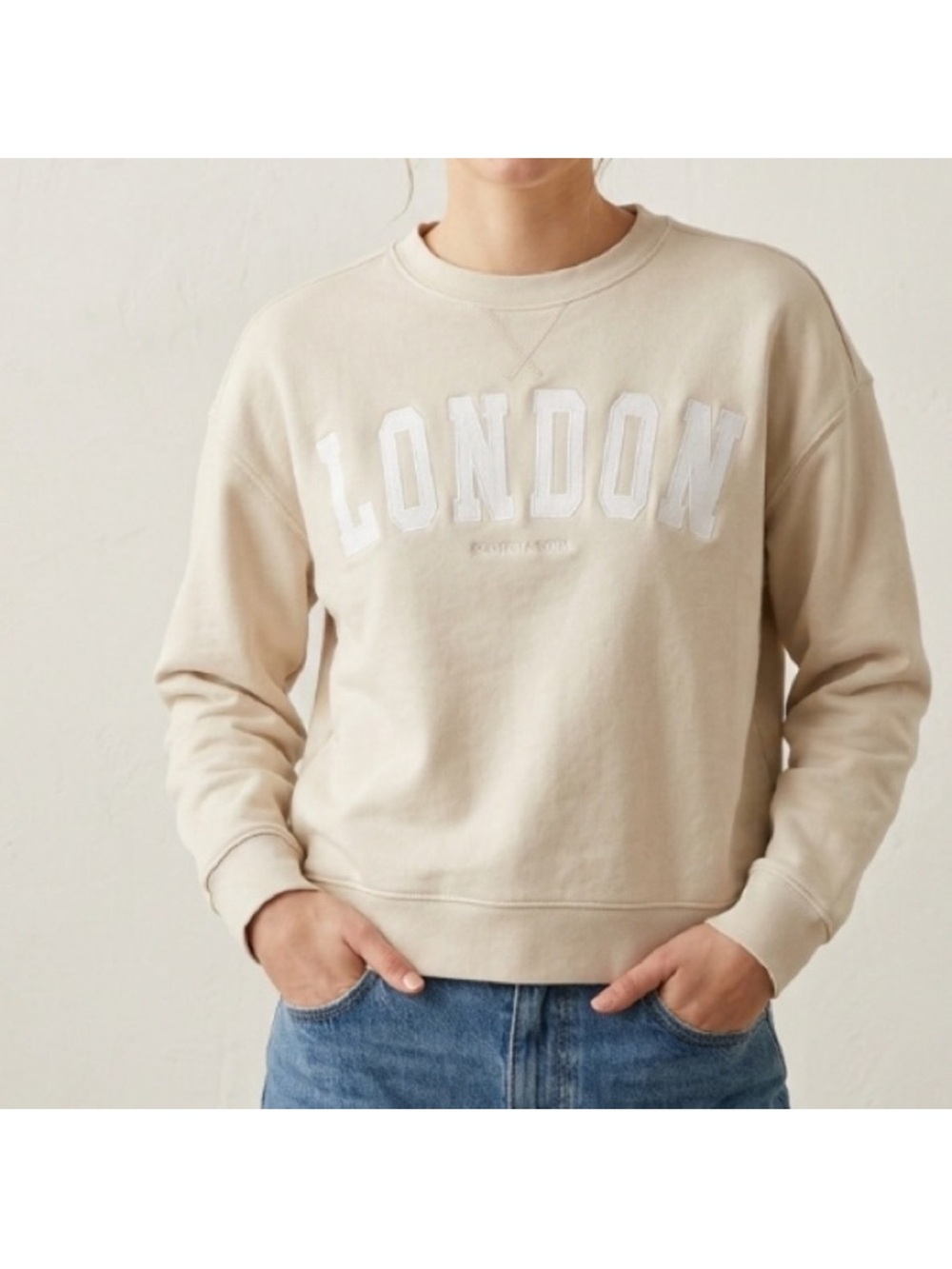 Scotch & Soda London Sweatshirt Cream Size Small